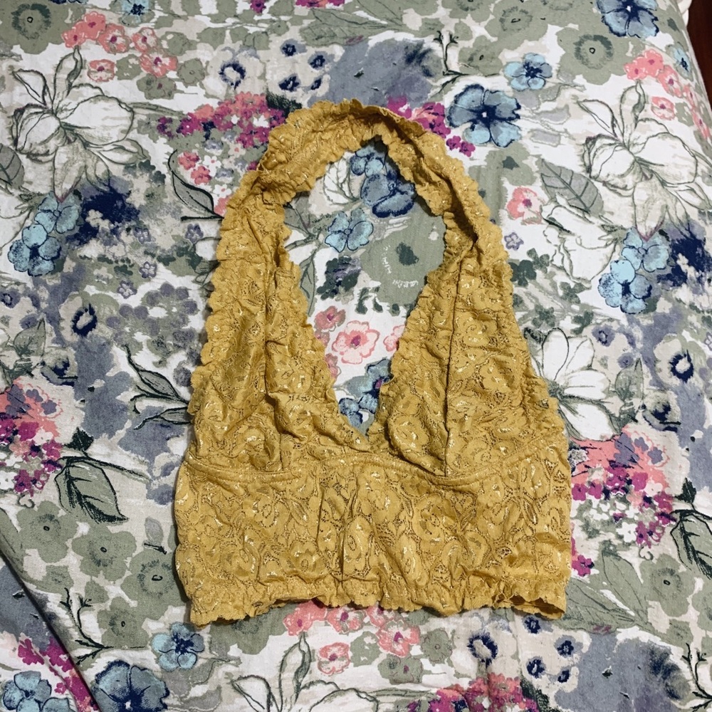 Gold Halter Bralette